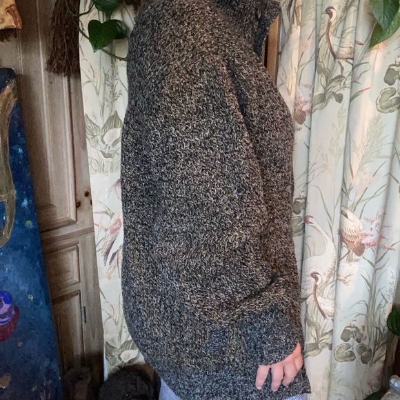 Vintage 90s Harbour Club Wool Chunky Button Down Cardigan Grandpa Sweater XL - Picture 3 of 7